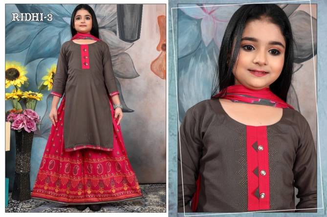 Ridhi 3 Readymade Dress Girls Kids Catalog